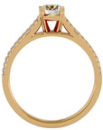 Inel De Logodnă Bellezza Pavé din Aur 14k cu Diamante Naturale de 0.94 ct din 14k Aur Galben - Castelo.ro
