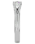 Inel De Logodnă Lyon Pavé cu Diamante Naturale de 0.70 ct din Platina - Castelo.ro