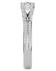 Inel De Logodnă Lyon Pavé cu Diamante Create în Laborator de 0.70 ct din Platina - Castelo.ro