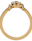 Inel Vintage Halo Pavé cu Diamante Naturale de 0.69 ct din 18k Aur Galben - Castelo.ro
