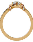 Inel de Logodnă cu Moissanite Pavé în Spirală de 0.69 ct din 18k Aur Galben - Castelo.ro
