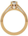 Inel De Logodnă Corsica Pavé din Aur 14k cu Diamante Naturale de 1.11 ct din 14k Aur Galben - Castelo.ro