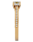 Inel De Logodnă Corsica Pavé din Aur 14k cu Diamante Naturale de 1.11 ct din 14k Aur Galben - Castelo.ro