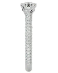 Inel De Logodnă Précieux Pavé cu Moissanite de 1.27 ct din Platina - Castelo.ro