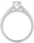 Inel De Logodnă Splendide Pavé cu Moissanite de 0.98 ct din Platina - Castelo.ro