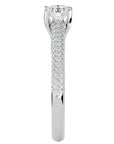 Inel De Logodnă Splendide Pavé cu Moissanite de 0.98 ct din Platina - Castelo.ro