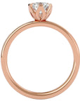 Inel De Logodnă Provence Pavé cu Moissanite de 0.53 ct din 18k Aur Roz - Castelo.ro