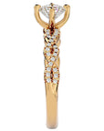 Inel De Logodnă Côte d'Azur Pavé din Aur 14k cu Diamante Naturale de 0.75 ct din 14k Aur Galben - Castelo.ro