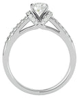 Inel de Logodnă cu Diamante Naturale Pavé în Dans Etern de 0.99 ct din Platina - Castelo.ro