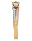 Inel de Logodnă din Aur 14k cu Diamante Naturale Pavé în Dans Etern de 0.99 ct din 14k Aur Galben - Castelo.ro