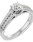 Inel de Logodnă cu Diamante Naturale Pavé în Dans Etern de 0.99 ct din Platina - Castelo.ro