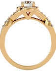 Inel De Logodnă Ode à l'Amour din Aur 14k cu Diamante Naturale Pavé de 0.96 ct din 14k Aur Galben - Castelo.ro