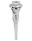 Inel De Logodnă Ode à l'Amour cu Diamante Create în Laborator Pavé de 0.96 ct din Platina - Castelo.ro