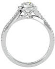 Inel de Logodnă cu Diamante Create în Laborator Pavé în Spirală Eternă de 0.99 ct din Platina - Castelo.ro