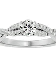 Inel De Logodnă Sceptre Royal cu Diamante Naturale Pavé de 1.01 ct din Platina - Castelo.ro