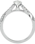 Inel De Logodnă Sceptre Royal cu Diamante Naturale Pavé de 1.01 ct din Platina - Castelo.ro