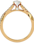 Inel De Logodnă Sceptre Royal cu Diamante Naturale Pavé de 1.01 ct din 18k Aur Galben - Castelo.ro