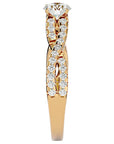 Inel De Logodnă Sceptre Royal cu Diamante Naturale Pavé de 1.01 ct din 18k Aur Galben - Castelo.ro