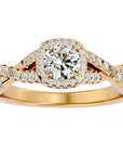Inel De Logodnă Brise d'Été din Aur 14k cu Diamante Create în Laborator Pavé de 0.87 din 14k Aur Galben - Castelo.ro