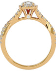 Inel De Logodnă Brise d'Été din Aur 14k cu Diamante Create în Laborator Pavé de 0.87 din 14k Aur Galben - Castelo.ro