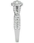 Inel De Logodnă Brise d'Été din Aur 14k cu Diamante Create în Laborator Pavé de 0.87 din 14k Aur Alb - Castelo.ro