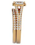 Inel de Logodnă Pavè din Aur 14k Cu Moissanite In Formă De Smarald de 1.13 ct din 14k Aur Galben - Castelo.ro