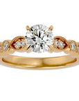 Inel De Logodnă Ballet des Cristaux din Aur 14k cu Diamante Create în Laborator Pavé de 0.67 ct din 14k Aur Galben - Castelo.ro