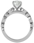 Inel De Logodnă Ballet des Cristaux cu Diamante Create în Laborator Pavé de 0.67 ct din Platina - Castelo.ro