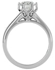 Inel De Logodnă Cascade de Lumière din Aur 14k cu Diamante Create în Laborator Pavé de 1.33 ct din 14k Aur Alb - Castelo.ro