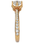 Inel De Logodnă Cascade de Lumière din Aur 14k cu Diamante Create în Laborator Pavé de 1.33 ct din 14k Aur Galben - Castelo.ro