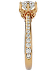 Inel De Logodnă Cascade de Lumière din Aur 14k cu Diamante Create în Laborator Pavé de 1.33 ct din 14k Aur Galben - Castelo.ro