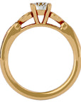 Inel De Logodnă Rivière d'Or din Aur 14k cu Diamante Create în Laborator de 0.40 ct din 14k Aur Galben - Castelo.ro