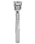 Inel De Logodnă Rivière d'Or cu Moissanite de 0.40 ct din Platina - Castelo.ro