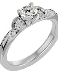 Inel De Logodnă Rivière d'Or cu Moissanite de 0.40 ct din Platina - Castelo.ro