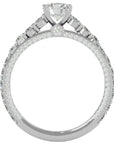 Inel De Logodnă Voix Céleste din Aur 14k cu Diamante Create în Laborator Pavé de 1.79 ct din 14k Aur Alb - Castelo.ro