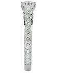Inel De Logodnă Voix Céleste cu Moissanite Pavé de 1.79 ct din Platina - Castelo.ro