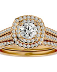 Inel de Logodnă Antique din Aur 14k cu Diamante Create în Laborator de 1.10 ct din 14k Aur Galben - Castelo.ro