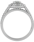 Inel de Logodnă Antique din Aur 14k cu Diamante Create în Laborator de 1.10 ct din 14k Aur Alb - Castelo.ro