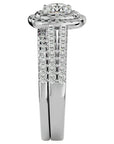Inel de Logodnă Antique din Aur 14k cu Diamante Create în Laborator de 1.10 ct din 14k Aur Alb - Castelo.ro