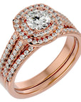 Inel de Logodnă Antique din Aur 14k cu Diamante Create în Laborator de 1.10 ct din 14k Aur Roz - Castelo.ro