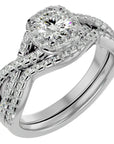 Inel Bijou Céleste cu Diamante Create în Laborator Pavè de 1.08 ct din Platina - Castelo.ro