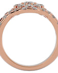 Inel L'Amour Éternel cu Diamante Create în Laborator Halo Pavè de 2.00 ct din 18k Aur Roz - Castelo.ro