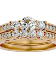 Inel De Logodnă Rêve Doré cu Moissanite de 1.13 ct din 18k Aur Galben - Castelo.ro
