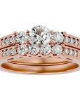 Inel Nuit Étoilée cu Diamante Create în Laborator de 1.13 ct din 18k Aur Roz - Castelo.ro