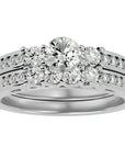 Inel De Logodnă Rêve Doré din Aur 14k cu Diamante Naturale de 1.13 ct din 14k Aur Alb - Castelo.ro