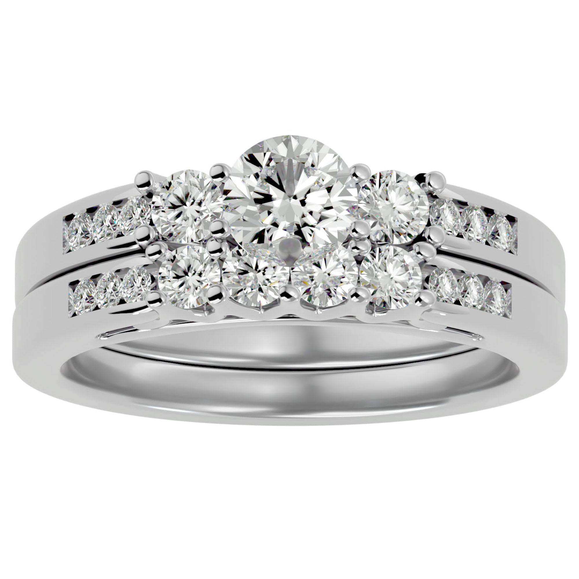 Inel De Logodnă Rêve Doré cu Moissanite de 1.13 ct din Platina - Castelo.ro