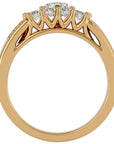 Inel De Logodnă Rêve Doré cu Moissanite de 1.13 ct din 18k Aur Galben - Castelo.ro
