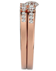Inel De Logodnă Rêve Doré cu Moissanite de 1.13 ct din 18k Aur Roz - Castelo.ro