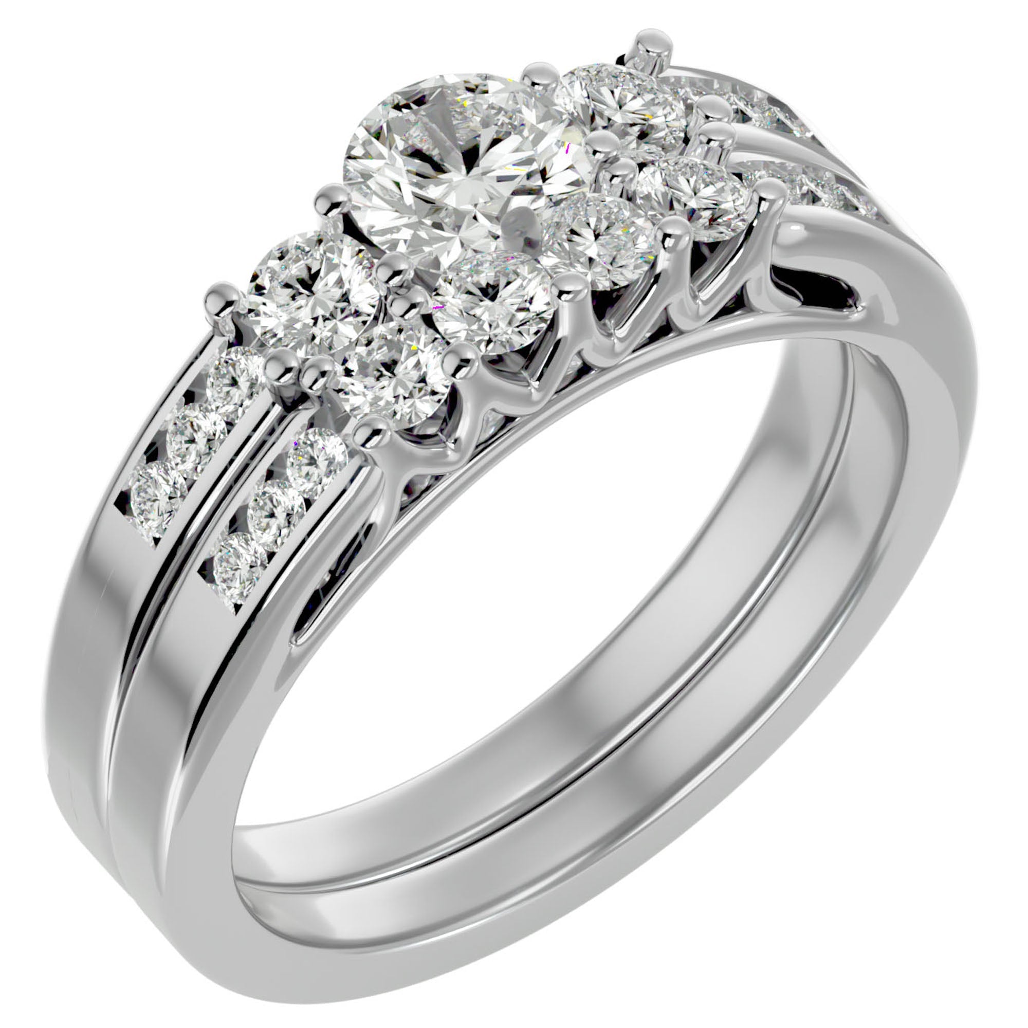 Inel De Logodnă Rêve Doré cu Moissanite de 1.13 ct din Platina - Castelo.ro