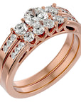 Inel Nuit Étoilée cu Diamante Create în Laborator de 1.13 ct din 18k Aur Roz - Castelo.ro